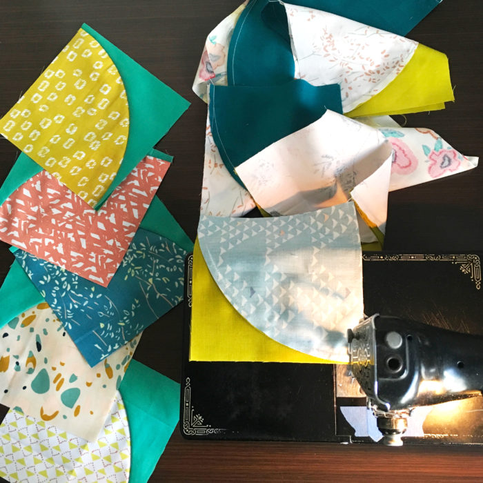 How to piece curved quilt blocks by Sharon McConnell