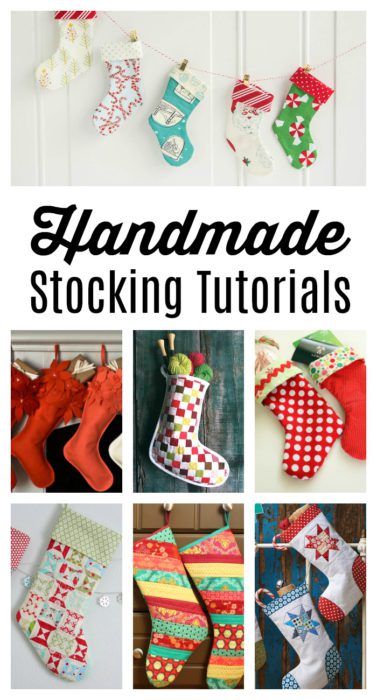 A list of 10+ Handmade Christmas Stocking Tutorials
