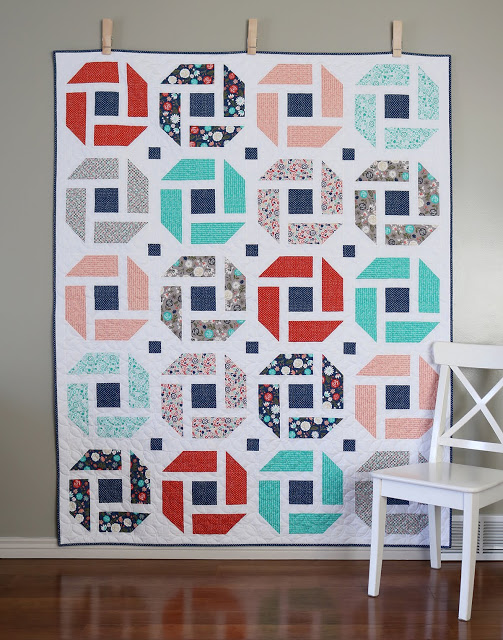 Cheerful quilt pattern by Andy of A Bright Corner