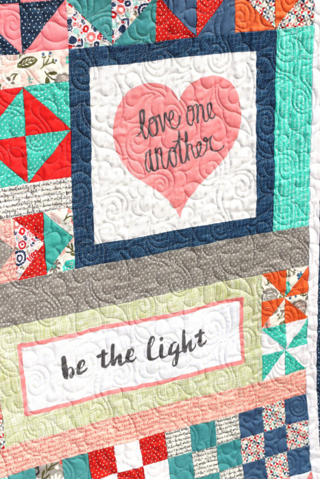 Heart and Soul fabric panel from Riley Blake Designs