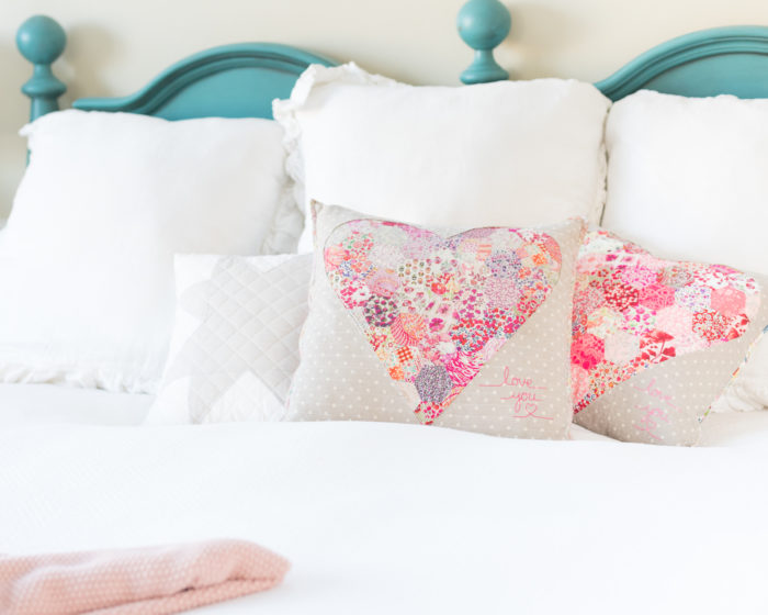 Liberty Hexagon Heart Pillow Tutorial