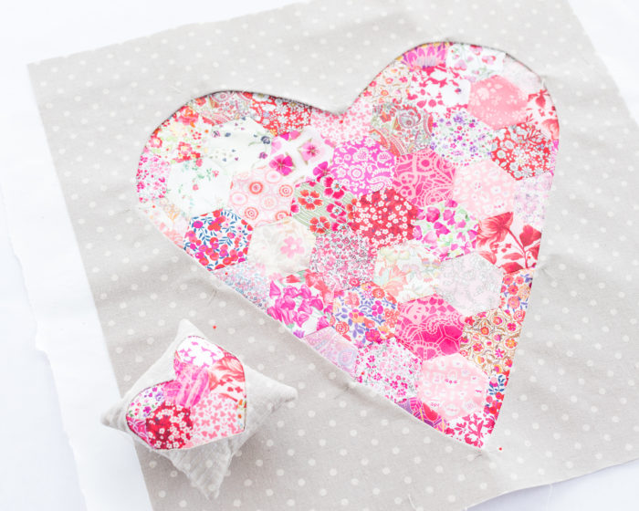 Liberty Lawn Heart Pillow Tutorial