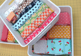 Lori Holt sort scraps by size