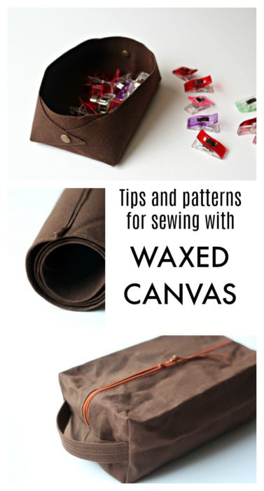 Tips for Sewing bags with Waxed Canvas fabric