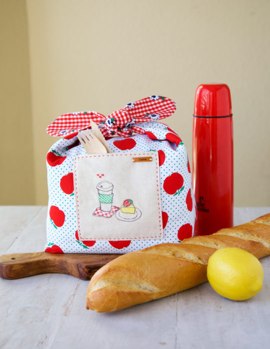 Sunnyside Ave fabric lunch bag by Minki Kim