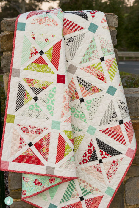 Cherry Lane Quilt by Samantha of Aqua Paisley Studio