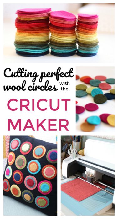 Cutting perfect wool circles with the Cricut Maker