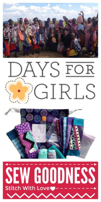 Charity Sewing - Days For Girls - providing period products for under-served girls worldwide