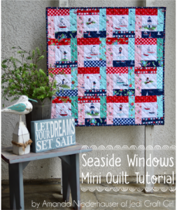 Seaside Windows mini quilt