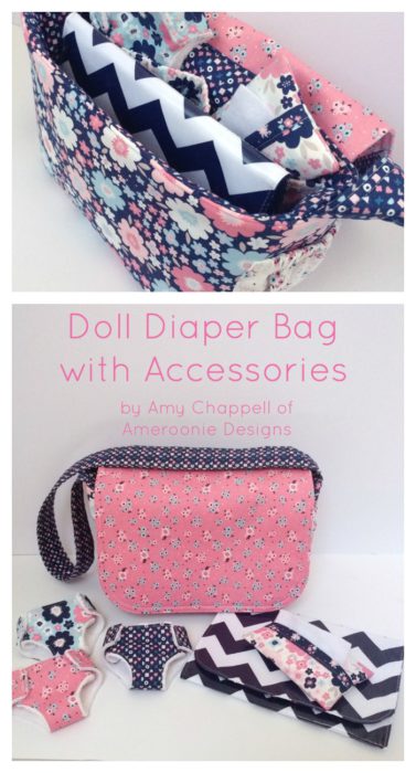 Doll Diaper Bag and Accessories Tutorials by Ameroonie Designs