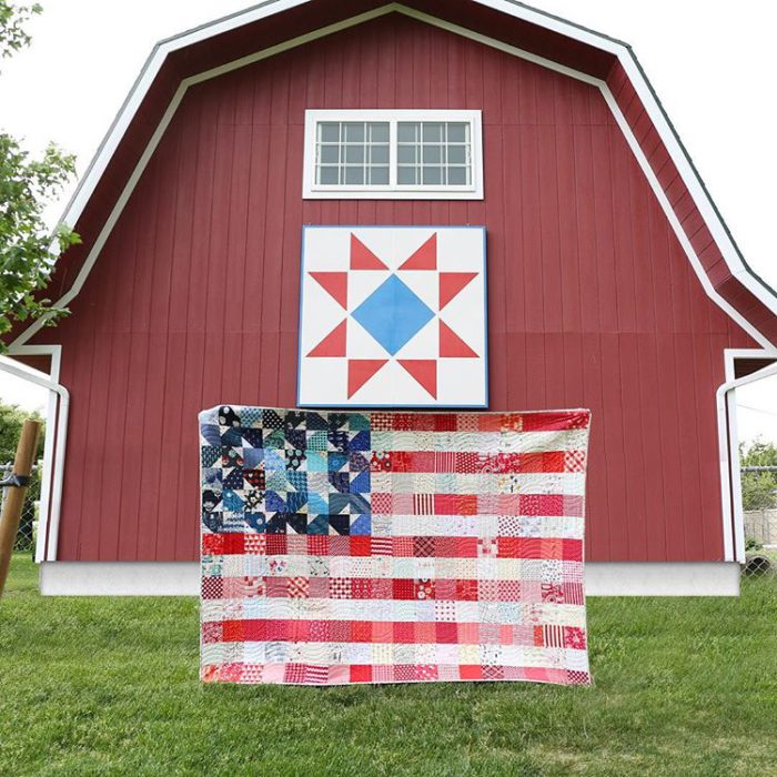 American Flag Quilt Pattern by Maker Valley
