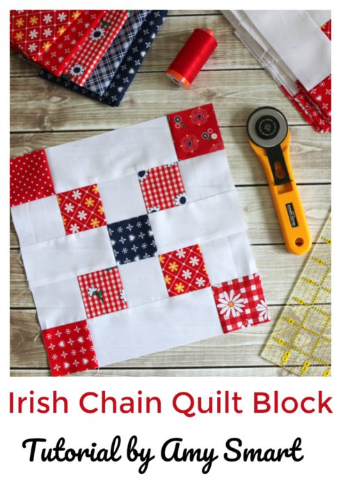 Irish Chain Quilt Block Tutorial