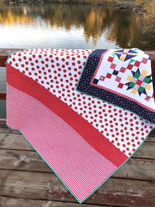 Quilt back featuring Sunnyside Ave fabrics by Amy Smart