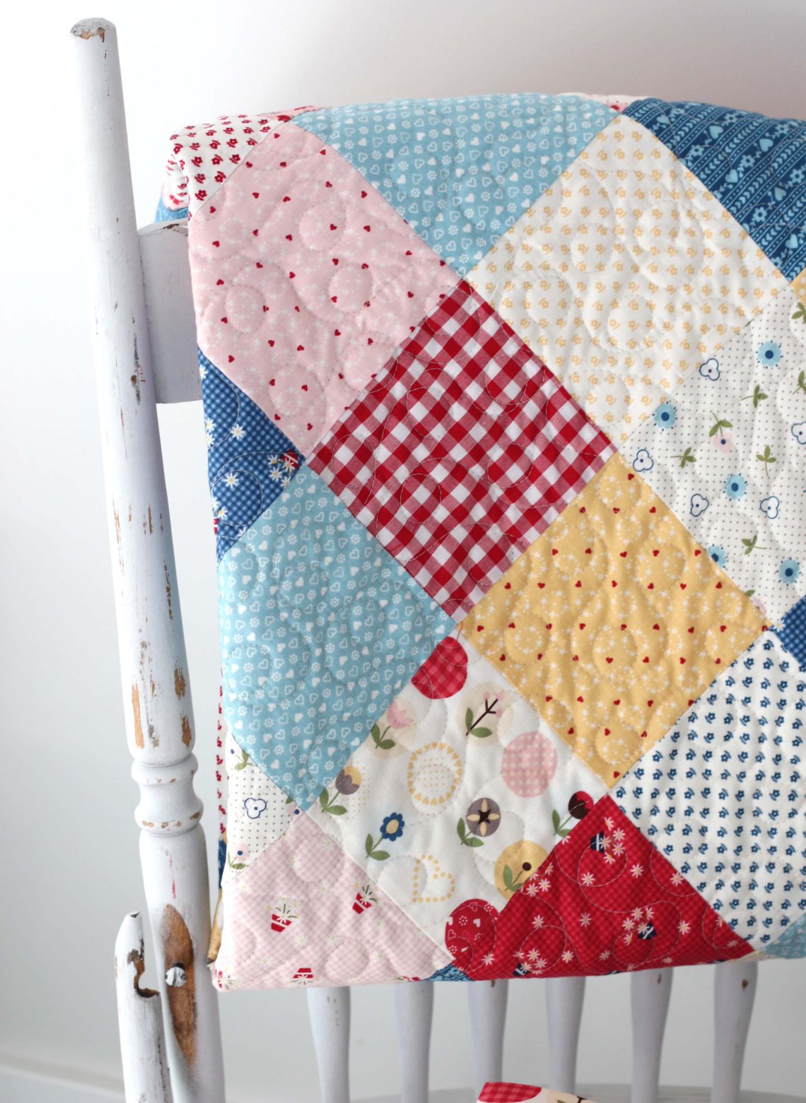 Patchwork On Point Quilt Tutorial - Diary of a Quilter - a quilt blog