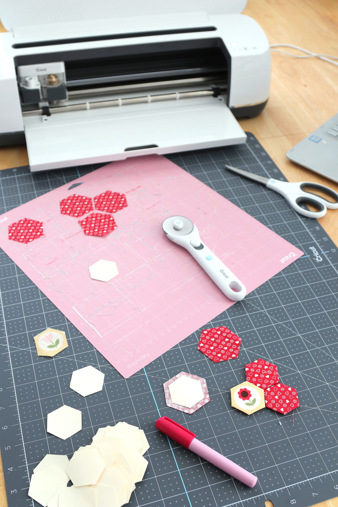 Cutting Fabric for Quilt Blocks with the Cricut Maker Diary of a