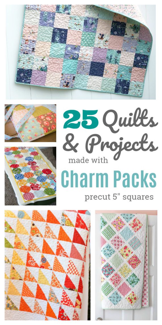 Free Charm Pack patterns for quilts and bags