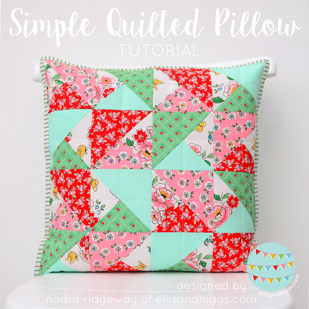 How to sew a Quilted Patchwork Cushion 