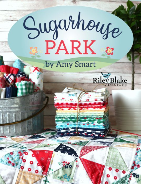 Sugarhouse Park Fabric Collection featured by top US quilting blog Diary of a Quilter