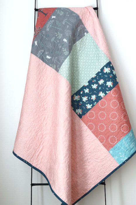 Crib Quilt Tutorial featured by top US quilting blog Diary of a Quilter