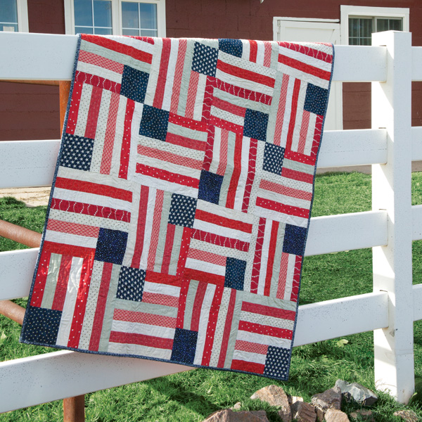 American Dream flag quilt pattern by Angela Pingel