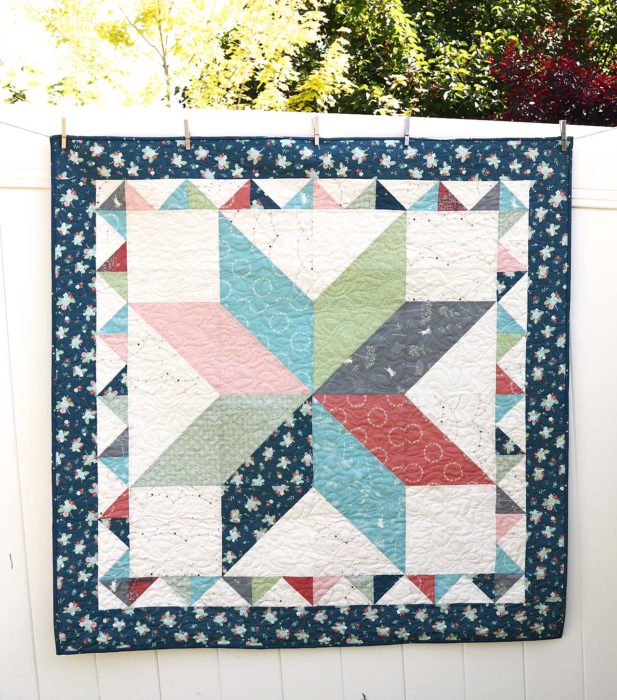 Crib Quilt Tutorial featured by top US quilting blog Diary of a Quilter