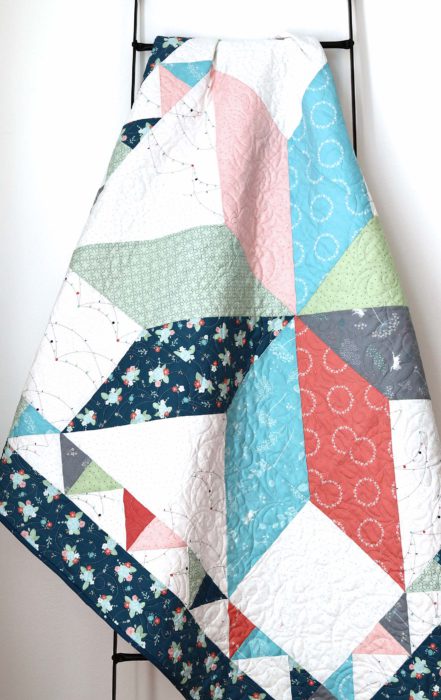 Crib Quilt Tutorial featured by top US quilting blog Diary of a Quilter