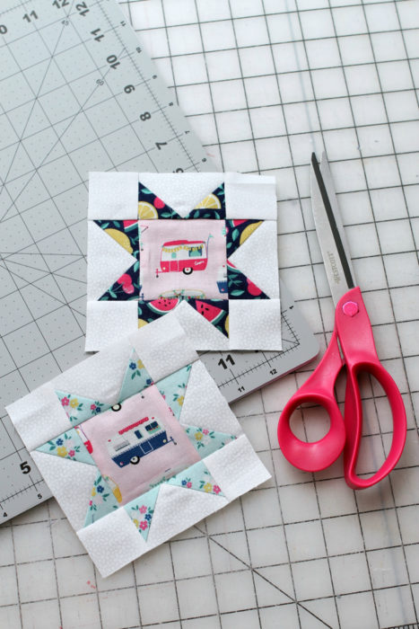 Quilt Block Coaster featured by top US quilting blog Diary of a Quilter