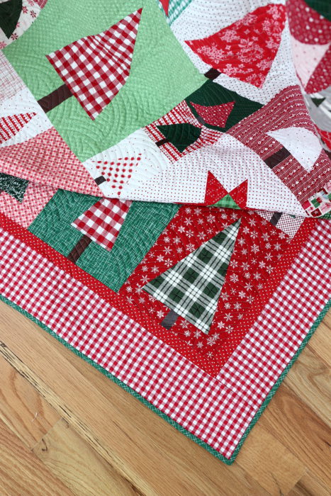 Christmas in July - Hand Stitched Christmas Ornament Tutorial by popular sewing blog, Diary of a Quilter: image of Christmas Tree block quilt.