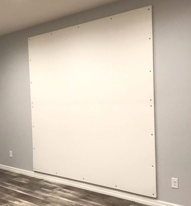 How to Build a Quilt Design Wall by Christa Watson by popular quilting blog, Diary of a Quilter: image of a blank quilt design wall.