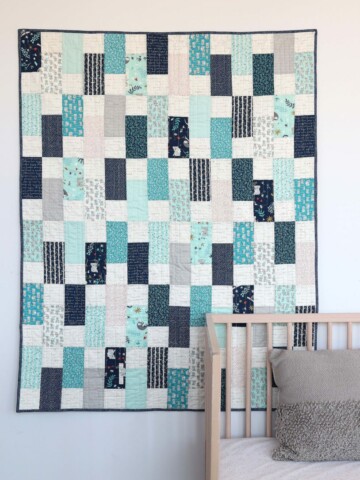 fast and easy baby bricks quilt tutorial