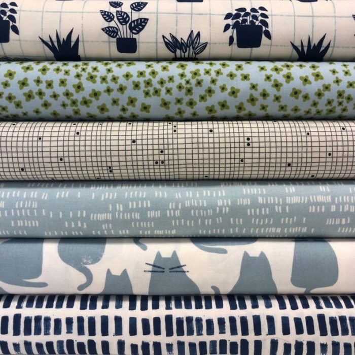 Inspiration from Modern Quilt Shop, Quilt Sandwich Fabrics by popular US quilting blog, Diary of a Quilter: image of Sonata fabric the latest collection by Amy Sinibaldi.