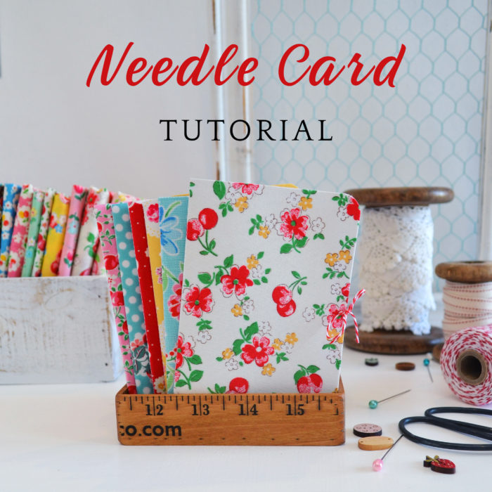 Fabric Covered Needle Card tutorial - perfect gift for a friend who sews