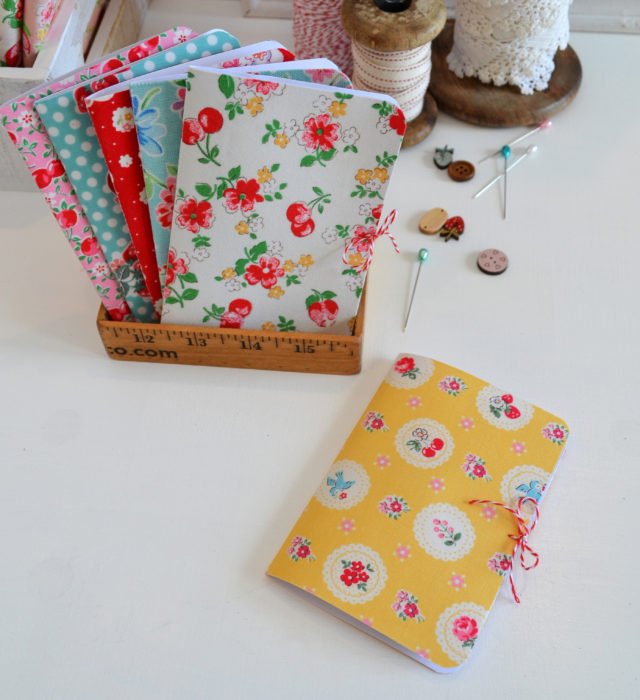 Fabric Covered Needle Cards - guest post by Sedef Imer by popular quilting blog, Diary of a Quilter: image of fabric covered needle cards books.
