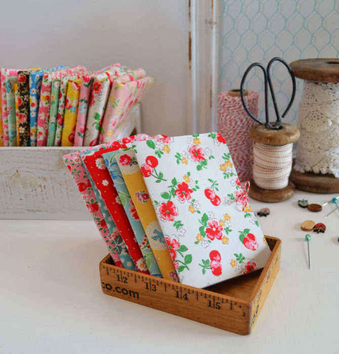 Fabric Covered Needle Cards - guest post by Sedef Imer by popular quilting blog, Diary of a Quilter: image of fabric covered needle cards books.