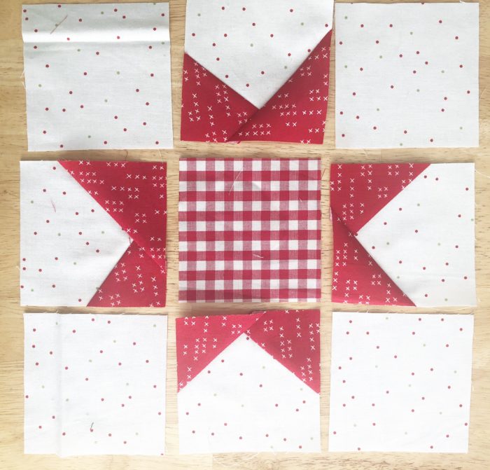  Pine Hollow Patchwork Forest Quilt Along Week 4 by popular Utah quilting blog, Diary of a Quilter: image of wonky star quilt block. 