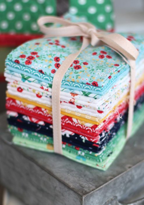 Sugarhouse Park Fabric Collection by Amy Smart by popular Utah quilting blog, Diary of a Quilter: image of a Sugarhouse Park fabric fat quarter bundle. 