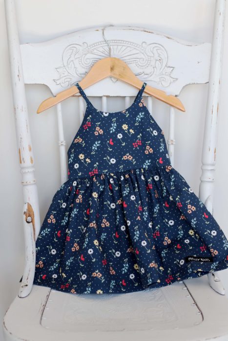 Sugarhouse Park Fabric Collection by Amy Smart by popular Utah quilting blog, Diary of a Quilter: image of an Amsterdam sundress made out of Sugarhouse Park fabric. 