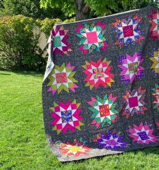 Astral Quilt Kit from Sew Shabby Quilting | Shop Sale from Sew Shabby Quilting + Giveaway by popular Utah quilting blog, Diary of a Quilter: image of a Astral quilt.