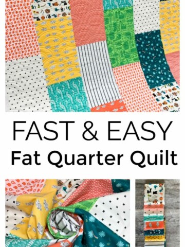 Make a Fast and Beginner-friendly quilt with Fat Quarters