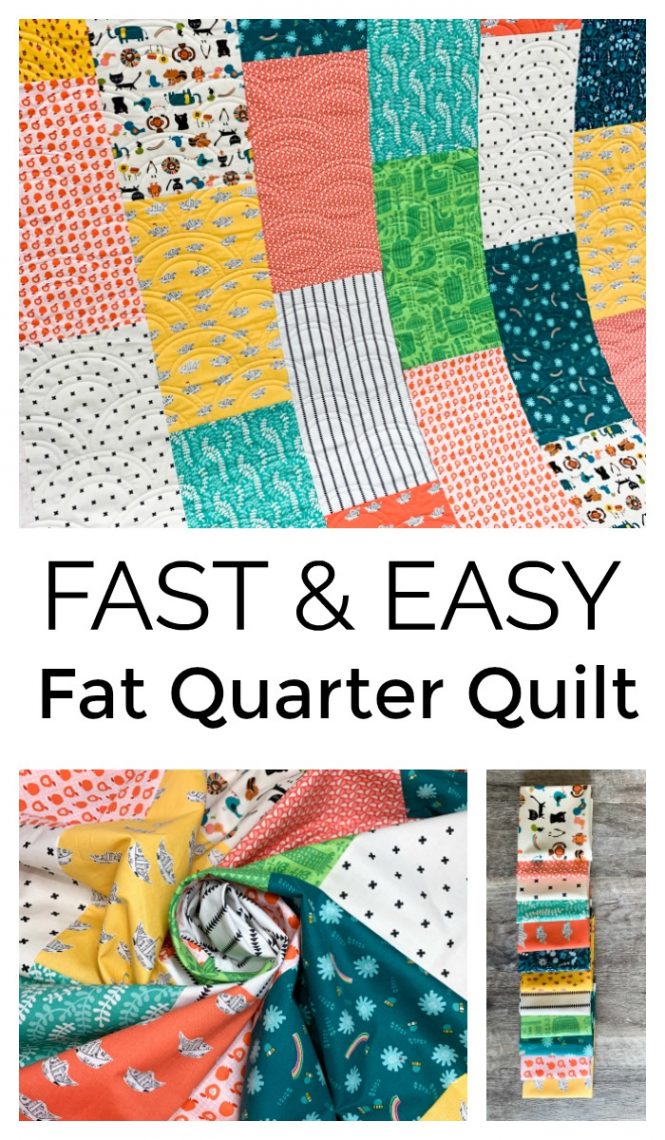 Easy Fat Quarter Quilt, quilting