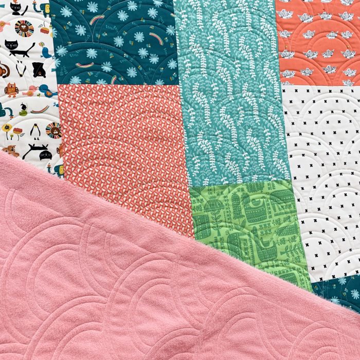 Fast & Easy Fat Quarter Quilt by popular Utah quilting blog, Diary of a quilter: image of a fat quarter quilt.