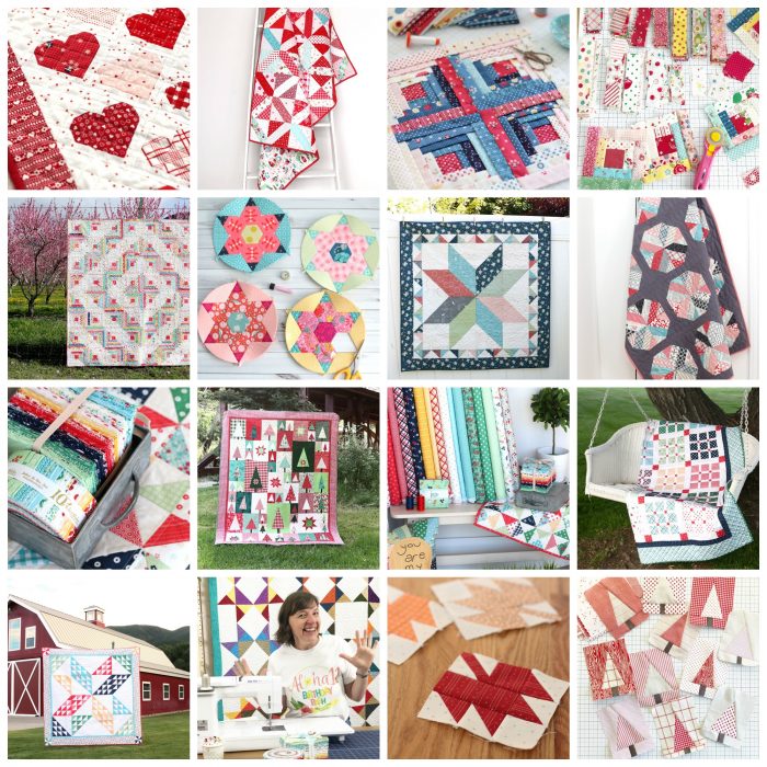 A Year in Review: Looking back at 2019 + Looking forward to 2020 by popular Utah quilting blog: collage image of various quilting projects. 