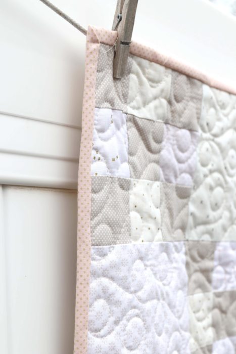 Low Volume Baby Quilt idea