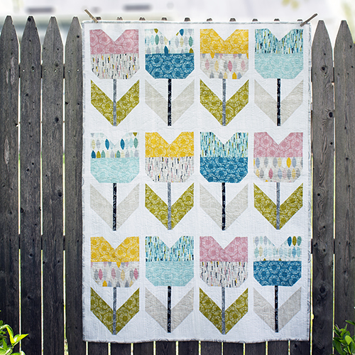Free Spring Tulip quilt pattern