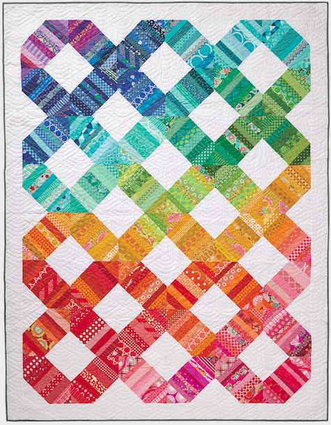 Organize and Use your fabric scraps in this scrap happy design by Amy Smart for Love Patchwork and Quilting Magazine