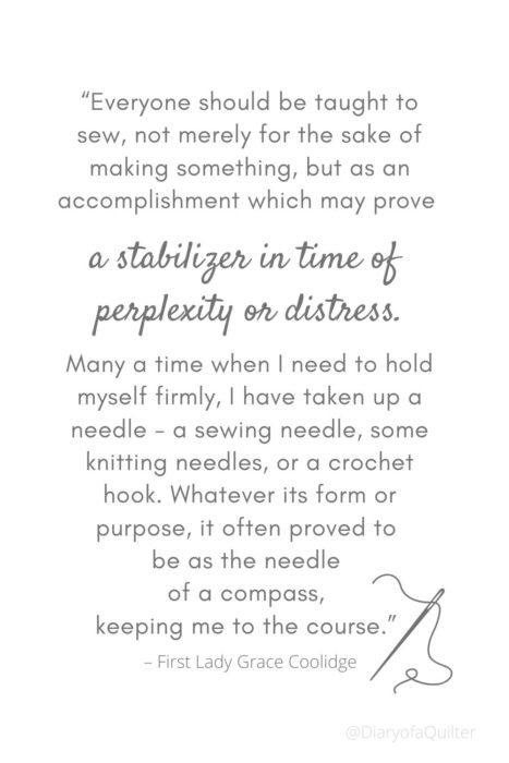 Sewing During Stress printable