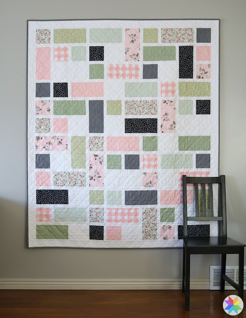Grandstand Quilt pattern by Andy Knowlton featuring Modern Farmhouse Fabric from Riley Blake