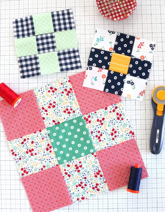 “Nine Patch Tutorial” is a Free Nine Patch Quilt Block Pattern designed by Amy Smart from Diary of a Quilter!