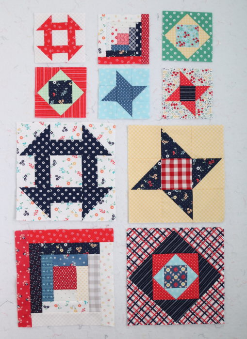 Classic Quilt Block tutorials - featuring Sugarhouse Park Fabric by Amy Smart