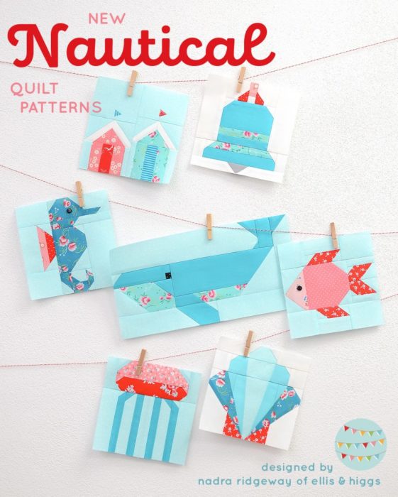 Ideas for Summer-themed sewing projects: Nautical Quilt blocks from Ellis and Higgs